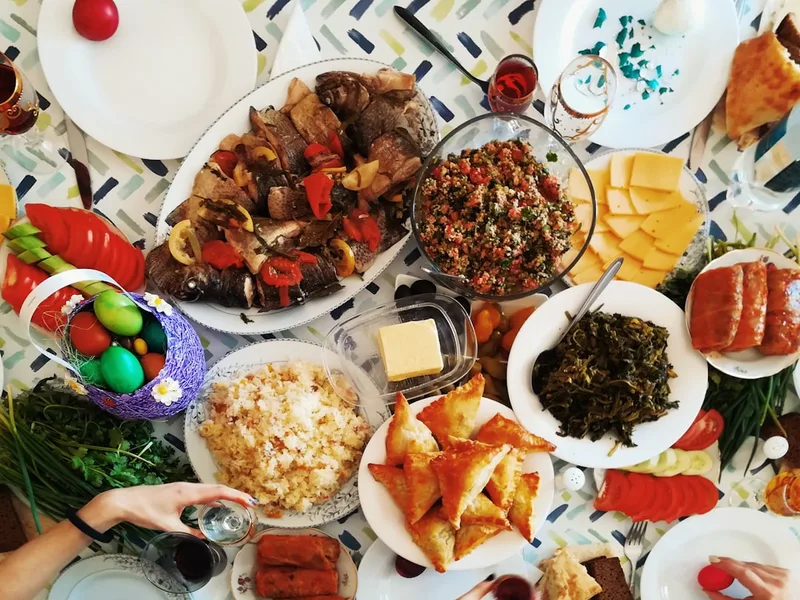 Armenian food for children lavash Yerevan