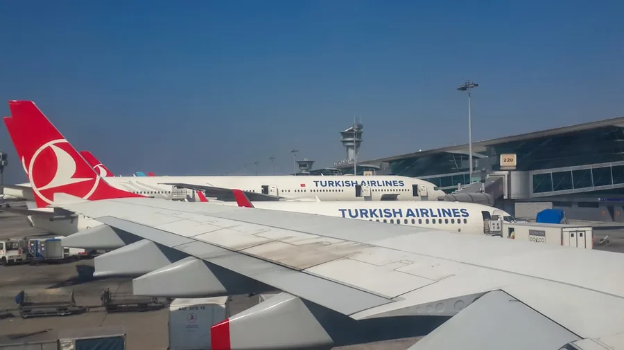 cryptocurrency payment for flight tickets concept low cost airline Marmaris Turkey