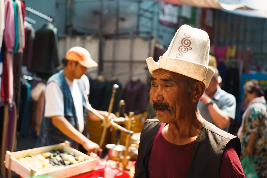 Marmaris fish market fresh seafood grilled budget family Osh Kyrgyzstan