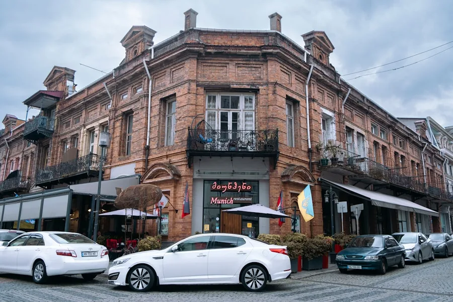 Gonio village street cafes Georgia Batumi Georgia