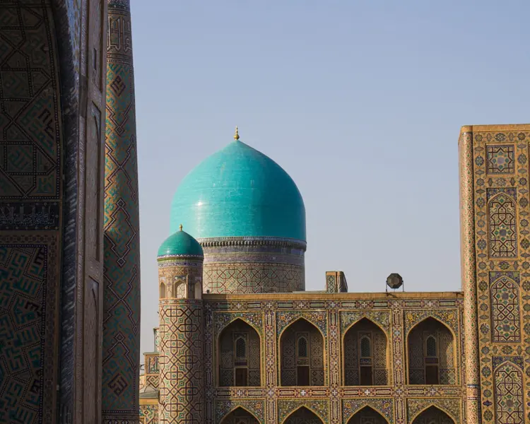 Registan Square Samarkand majestic turquoise domes