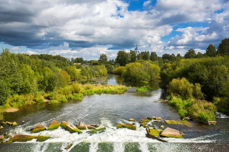 Vyatka river embankment park Kirov Russia