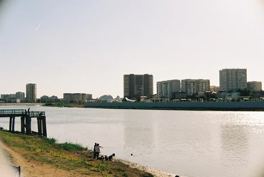 Atyrau Kazakhstan cityscape romantic budget travel sunset