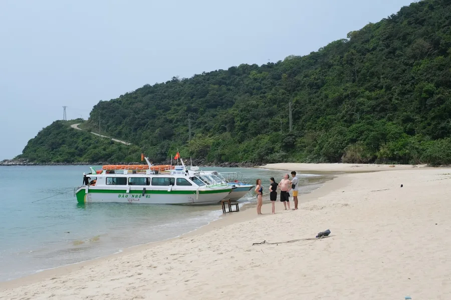 Nha Trang Vietnam beach family with toddler safe swimming