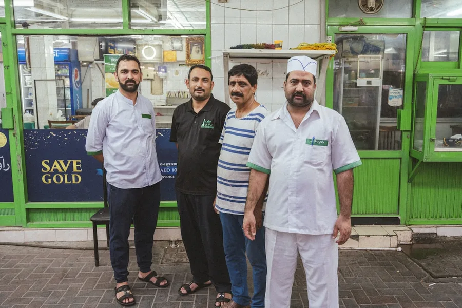 local restaurant workers eating Deira Dubai UAE Kotor Montenegro