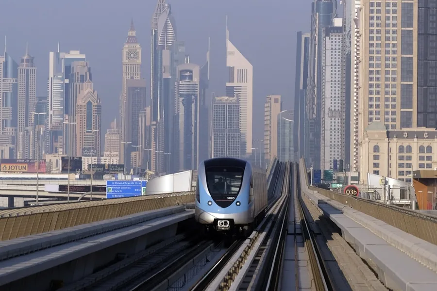 Dubai Metro gold class interior train car