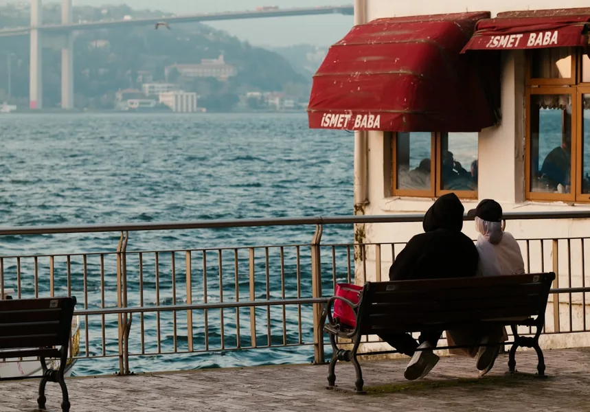 solo parent with child Istanbul street scene budget travel Kotor Montenegro