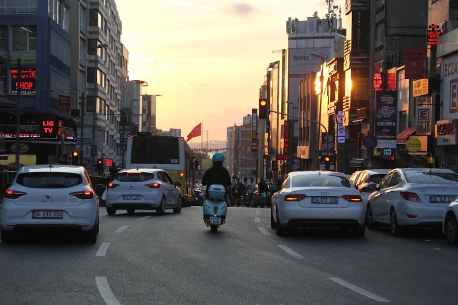 Istanbul taxi driver meter Turkey