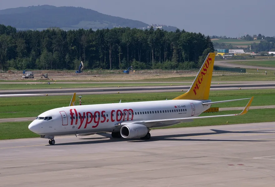 SunExpress Boeing 737 Antalya Airport terminal Turkey Kos Greece