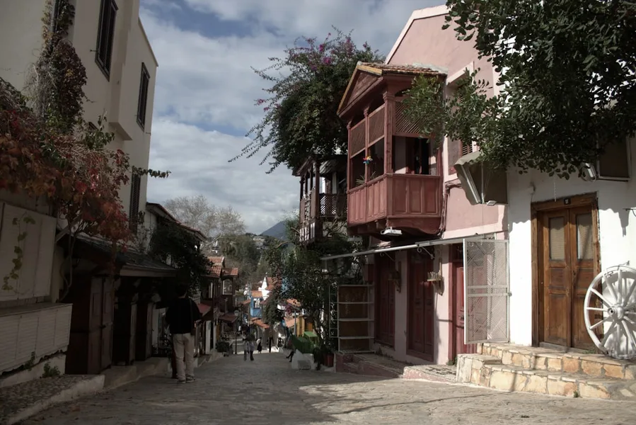 Antalya winter day street view Turkish city Turkey Kotor Montenegro