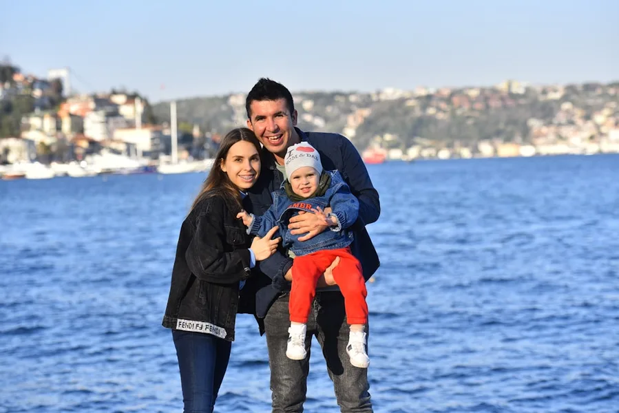 Istanbul Sultanahmet historic center family with child Turkey