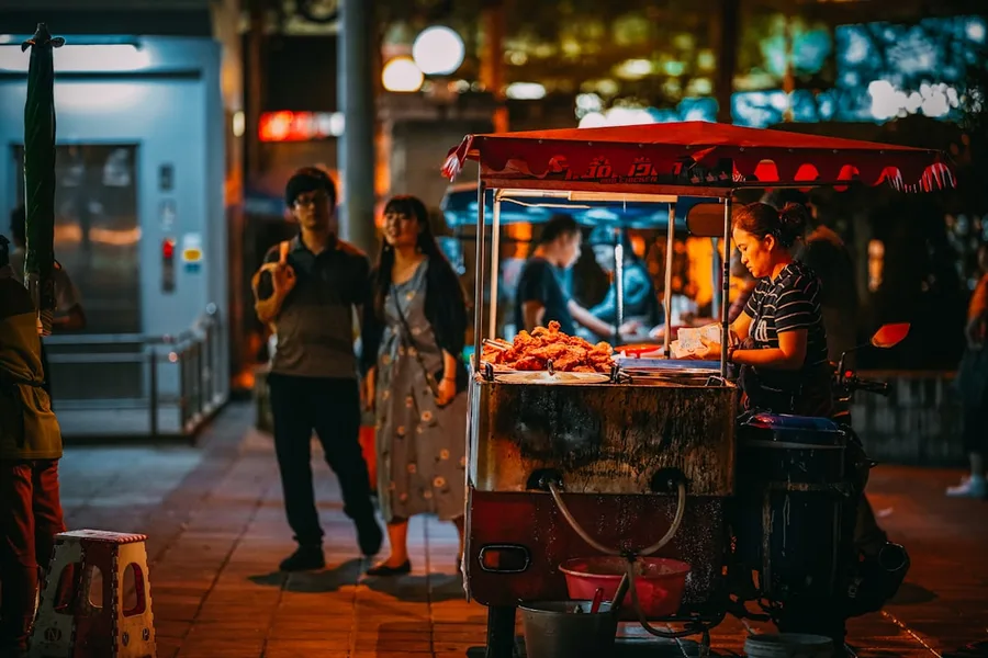 paying with cryptocurrency card street food Bangkok Thailand