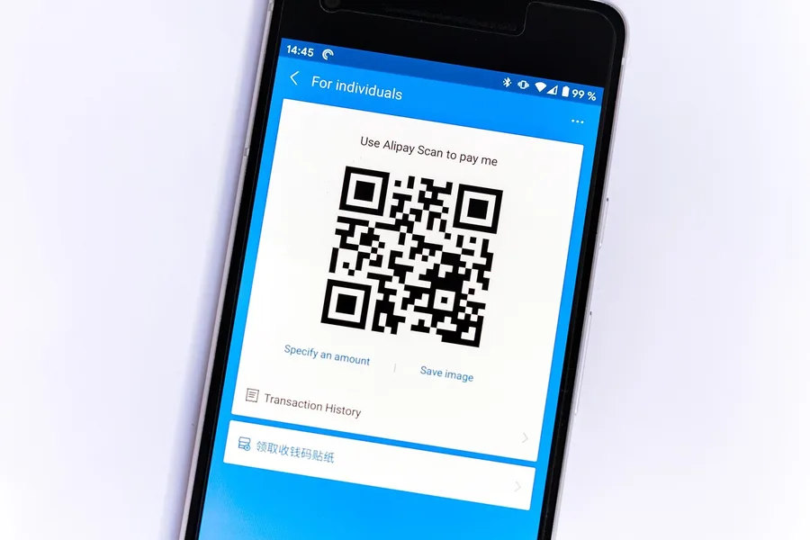 Binance Pay QR code taxi payment Guangzhou China