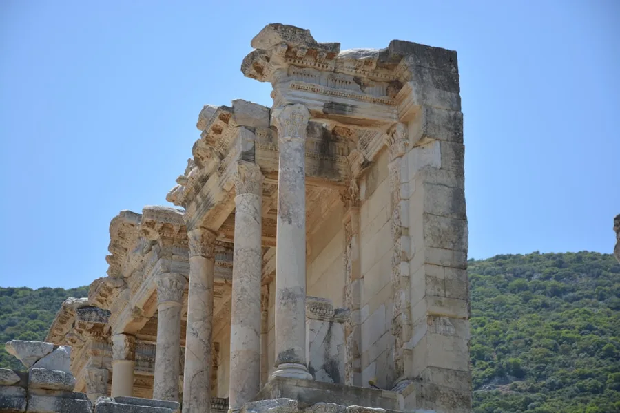 Side Temple of Apollo sunny December Turkey