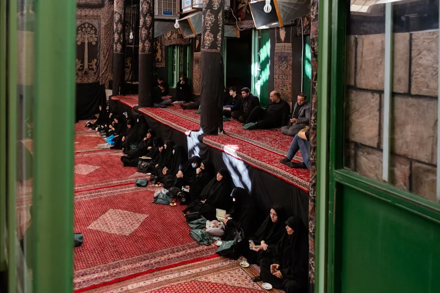 mosque interior shoe rack and etiquette no shoes