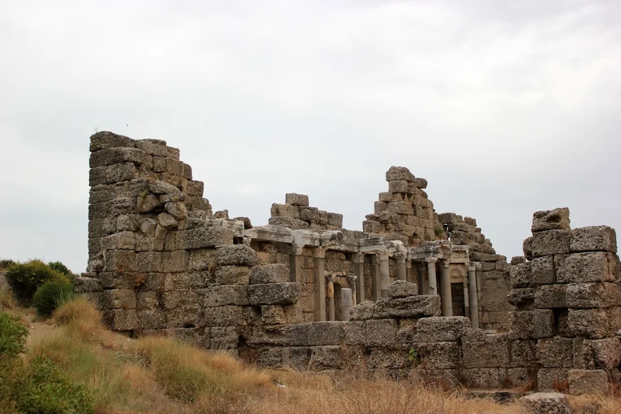 Olympos ancient city ruins Cirali Turkey