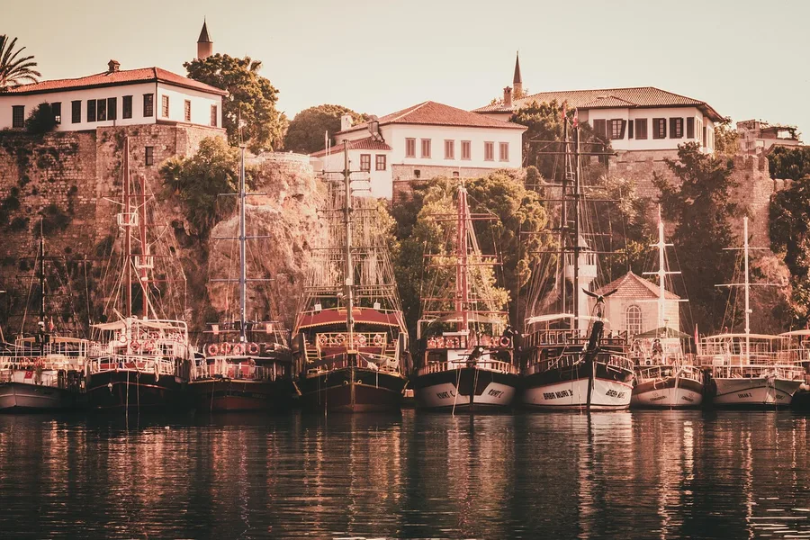 Antalya old town Kaleici empty street heatwave Turkey Bangkok Thailand
