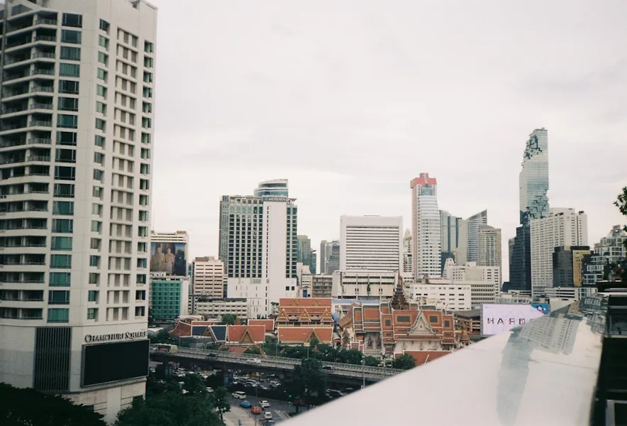 Bangkok rooftop bar rainy season view Thailand Kotor Montenegro