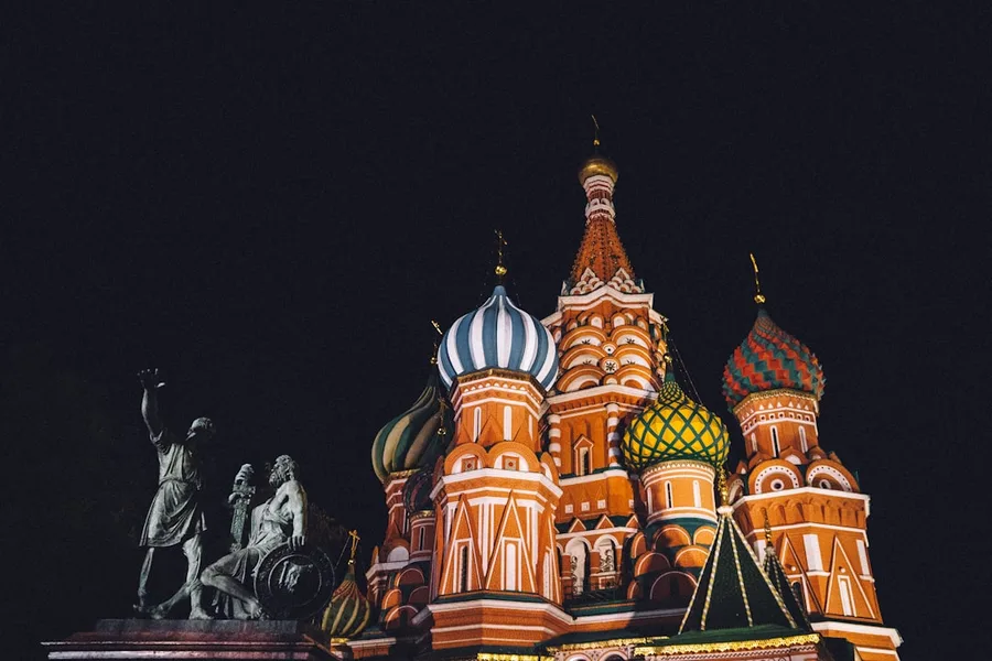 Red Square and Saint Basil's Cathedral Moscow Russia