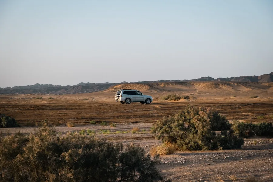 old dangerous minibus used for safari excursions Hurghada Egypt