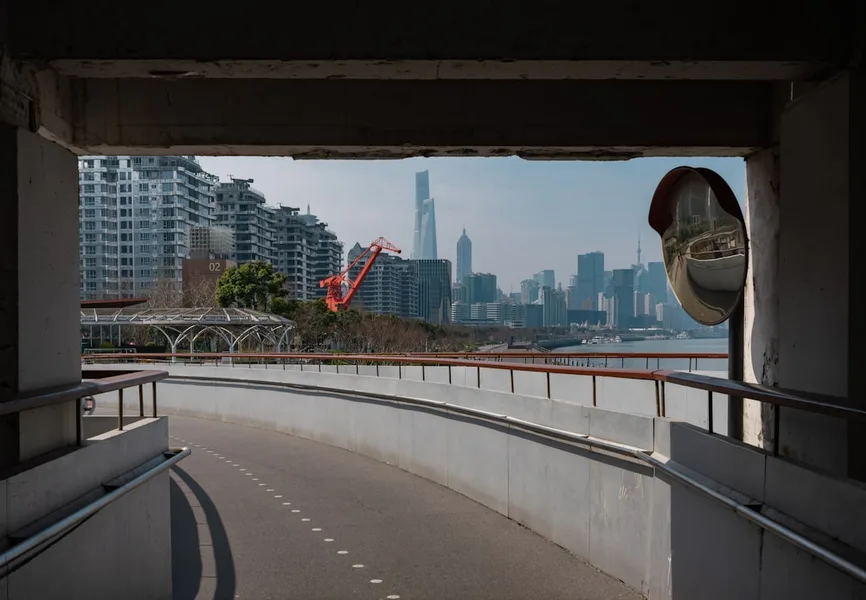 Shanghai subway station signs in English direction city center