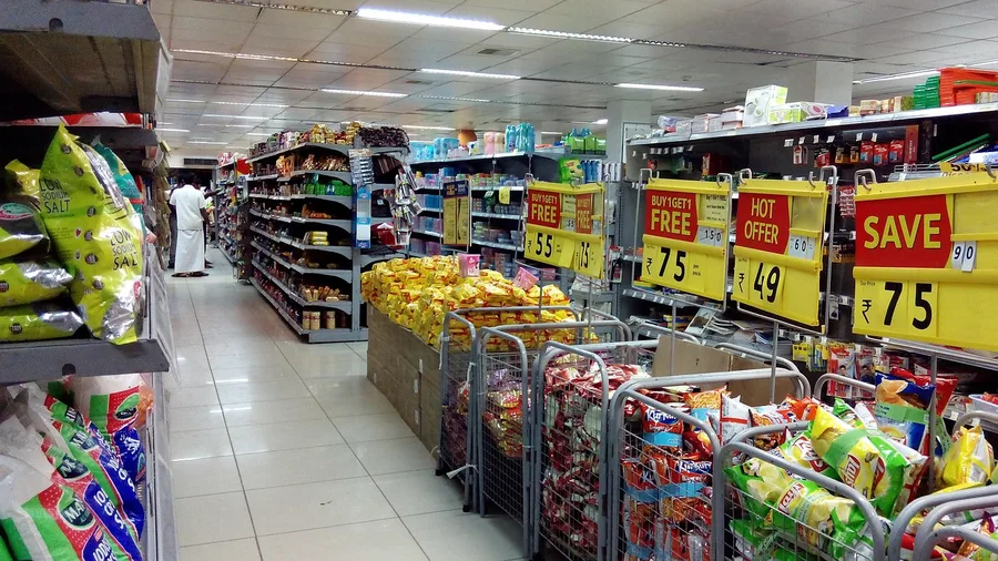 Phuket Thailand supermarket baby products and diapers aisle Osh Kyrgyzstan