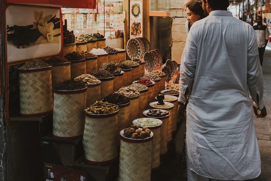 haggling at spice market Dubai UAE Kotor Montenegro