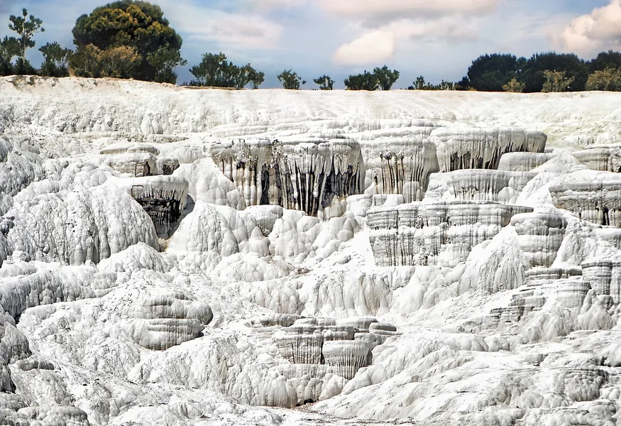 Pamukkale travertine terraces thermal pools Turkey Istanbul Turkey