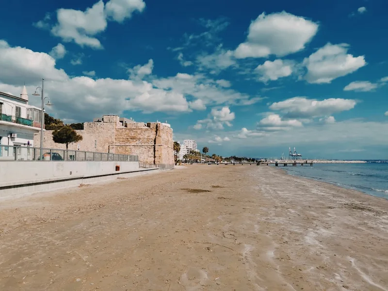Larnaca winter promenade Cyprus