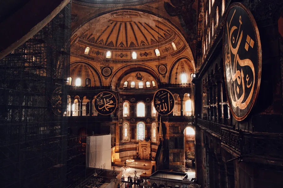 Hagia Sophia interior Istanbul Turkey