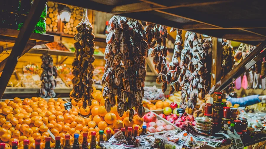 Sochi supermarket fresh produce Russia