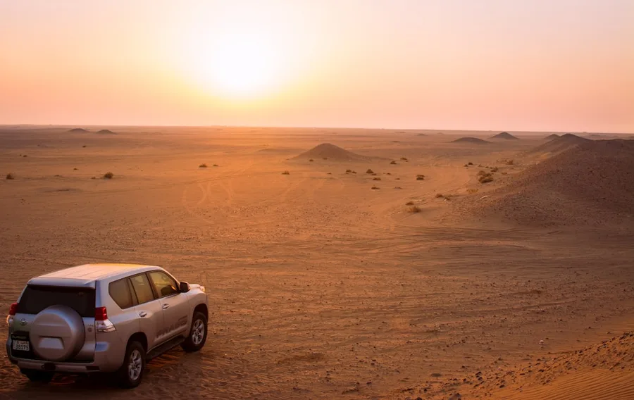 Mutla Ridge desert landscape Kuwait