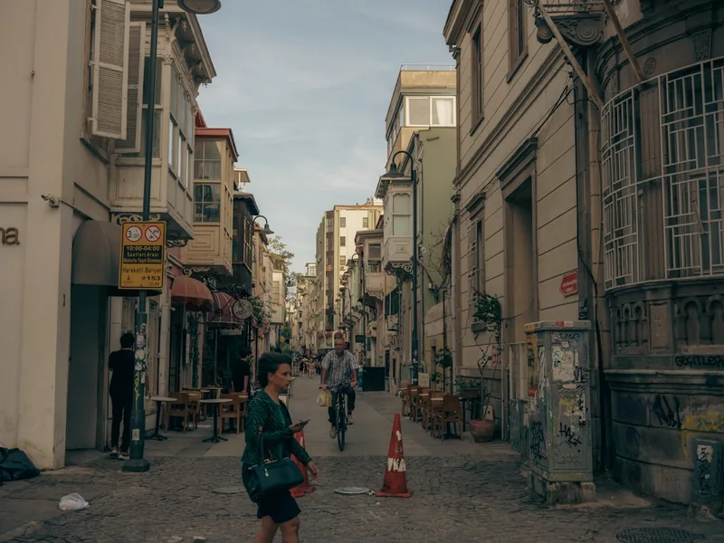 family with school-age child walking through Grand Bazaar Istanbul
