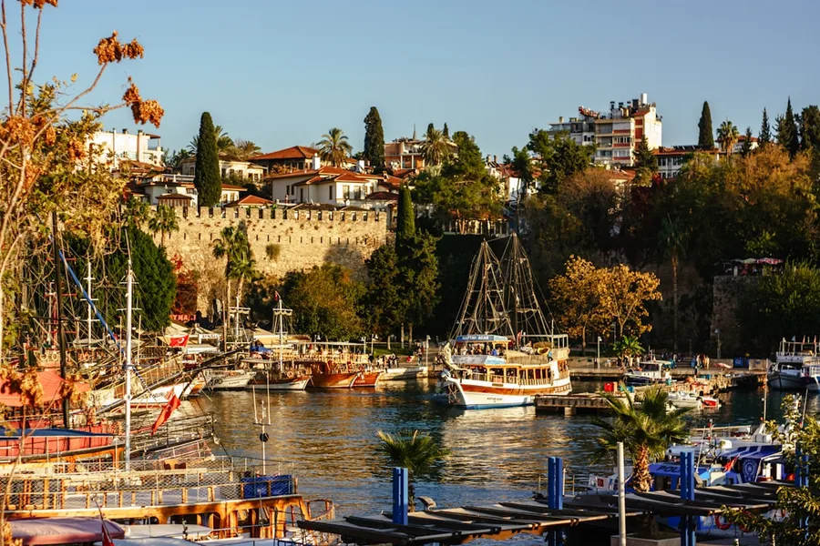 Antalya old town Kaleici narrow streets Turkey