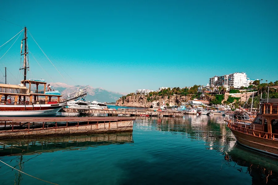 Antalya old town harbor marina Turkey Istanbul Turkey
