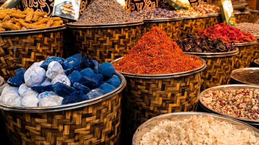 overpriced souvenir sweets in Dubai supermarket to avoid buy local dates