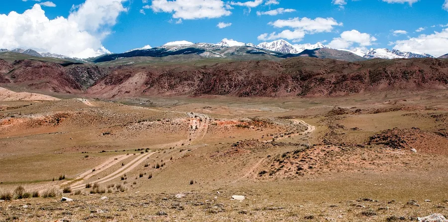 marshrutka minibus on road to Karakol through Boom Gorge Kyrgyzstan Issyk-Kul Kyrgyzstan