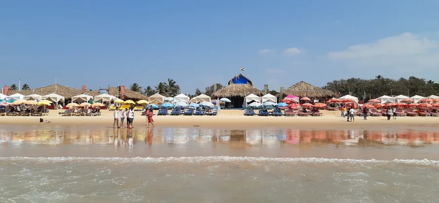 Calangute beach Goa India