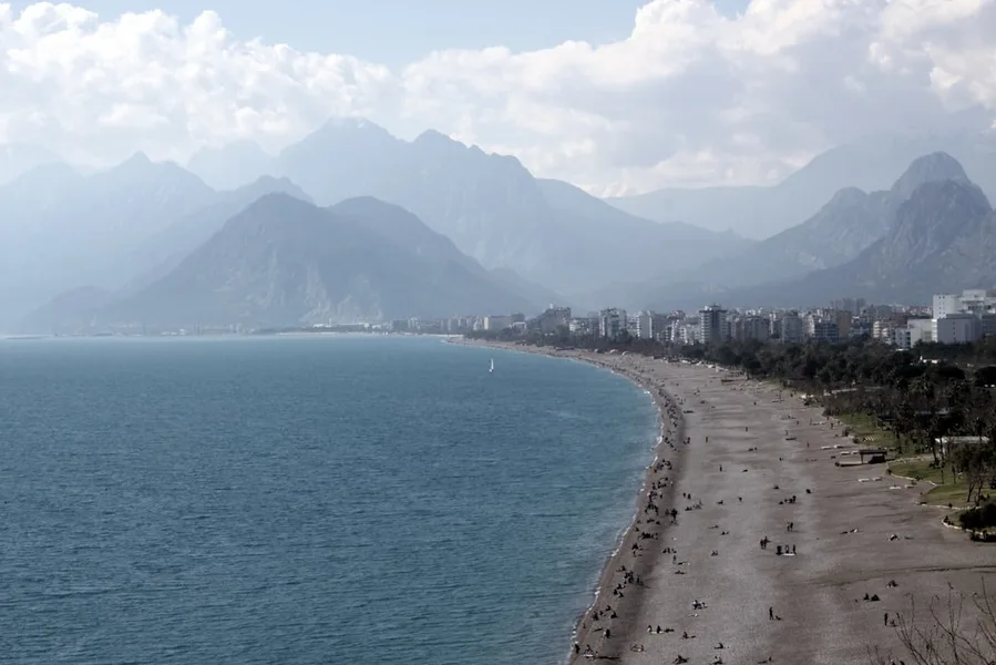 Konyaalti beach free public beach Antalya Turkey