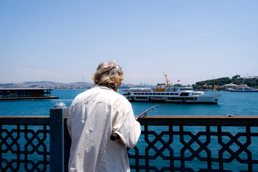 tourist woman worried looking at medical bill Turkey