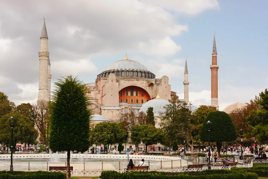 Istanbul Hagia Sophia entrance queue Turkey
