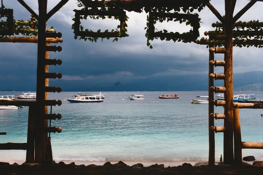 Gili Trawangan beach panorama Indonesia Bali Indonesia