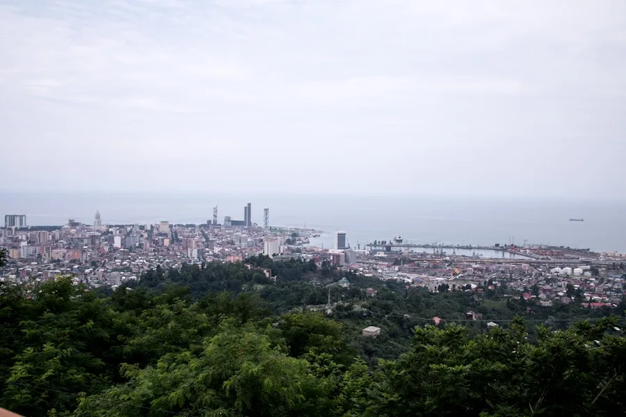 Gonio sea view from hill Georgia Batumi Georgia