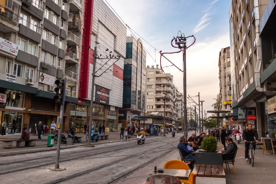Antalya tram interior Turkey public transport fare