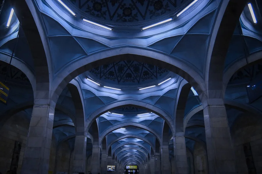 Night train Tashkent Samarkand Uzbekistan interior