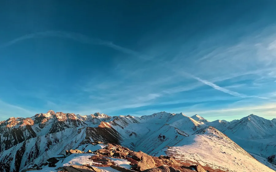 Almaty city Kazakhstan skyline Issyk-Kul Kyrgyzstan