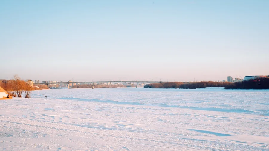 Irtysh River embankment Omsk Russia