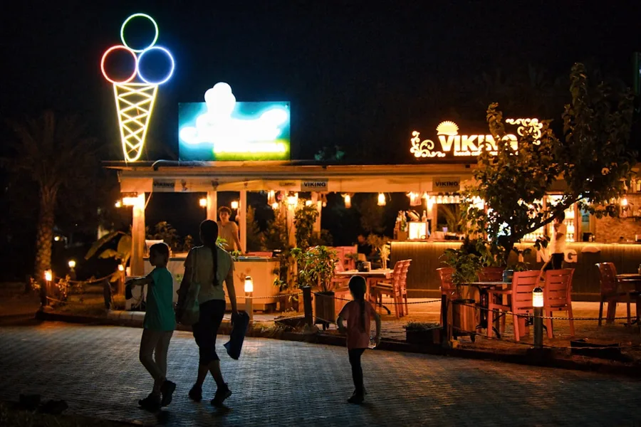 family friendly street food area Antalya Turkey