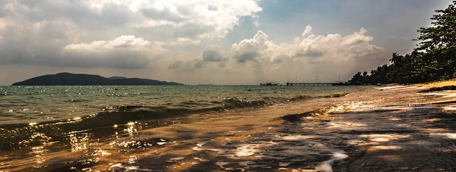 Phuket rainy season dirty beach garbage Thailand Koh Samui Thailand